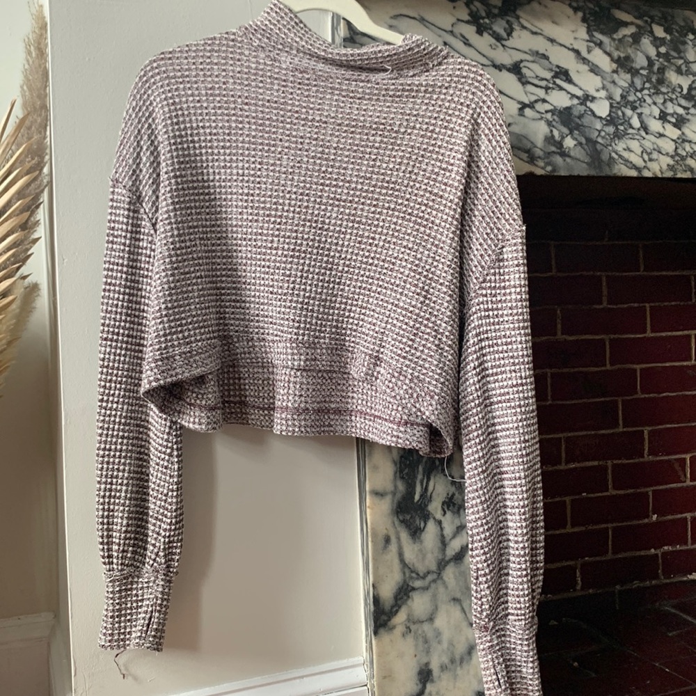 Free People long sleeve crop top.